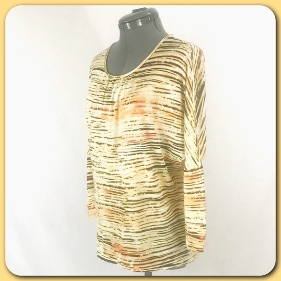 chico's 💕Comfy Multi-Colored Popover Top💕 - Picture 5 of 5